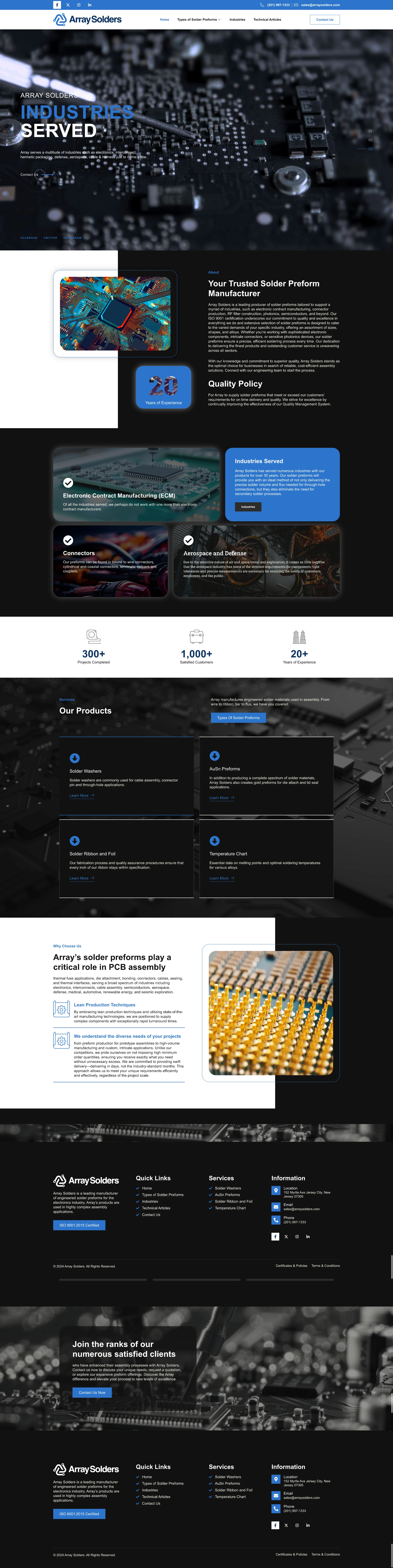 Web Design For Array Solders 1 arraysolder full