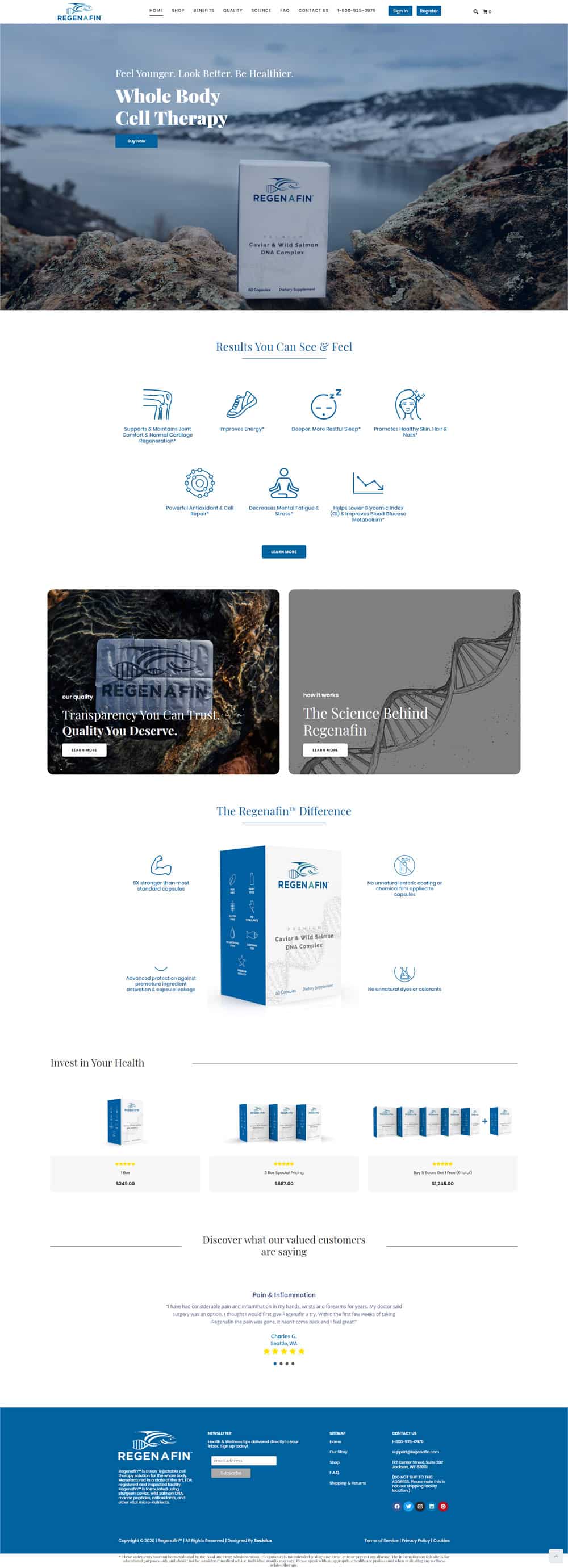 regenafin frontpage