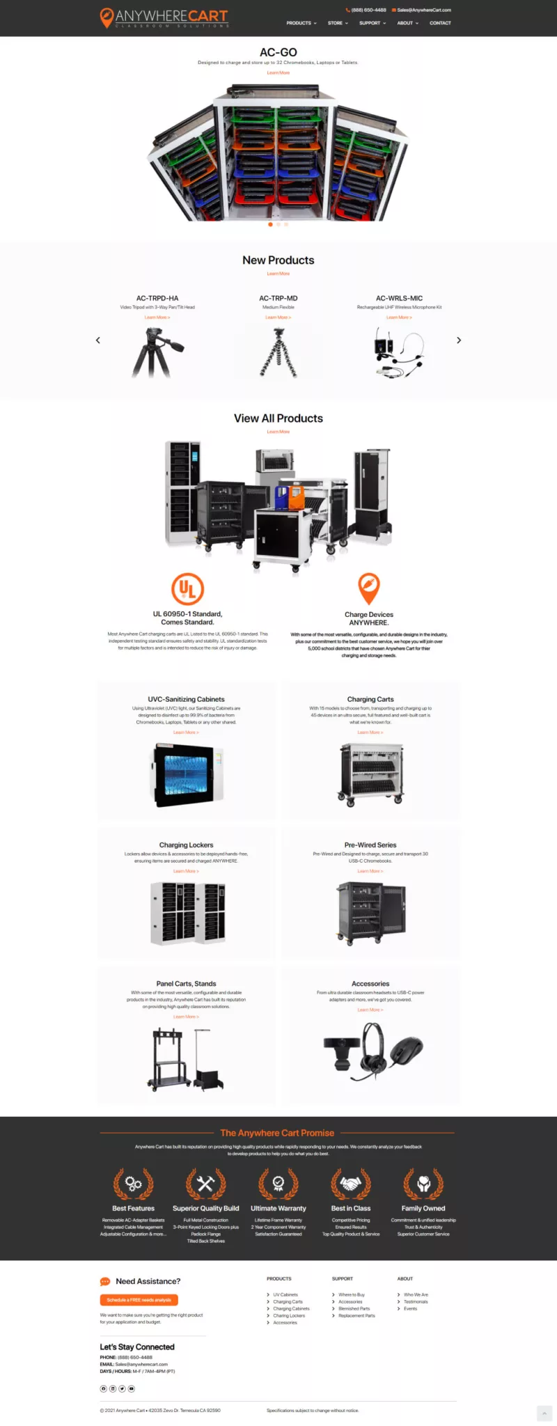 anywherecart frontpage