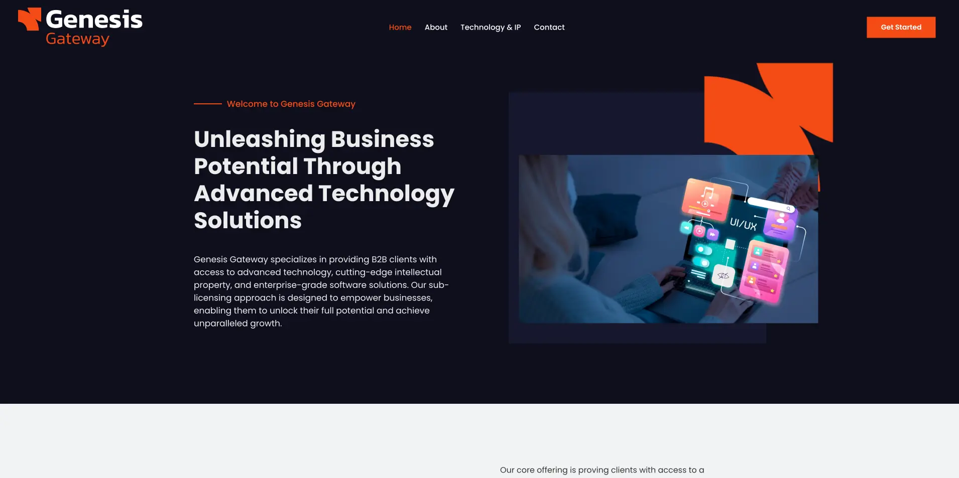 Web Design Portfolio: Genesis Gateway