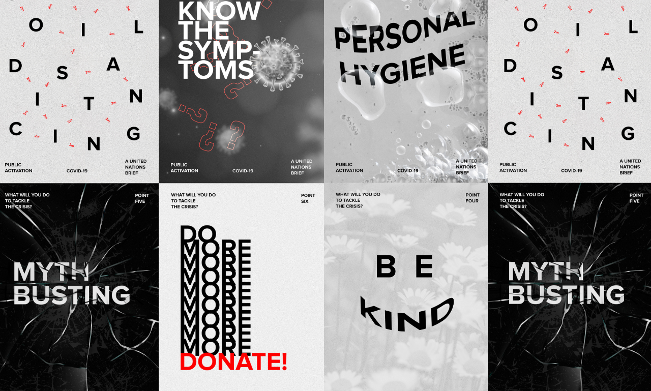 Portfolio Website Covid posters