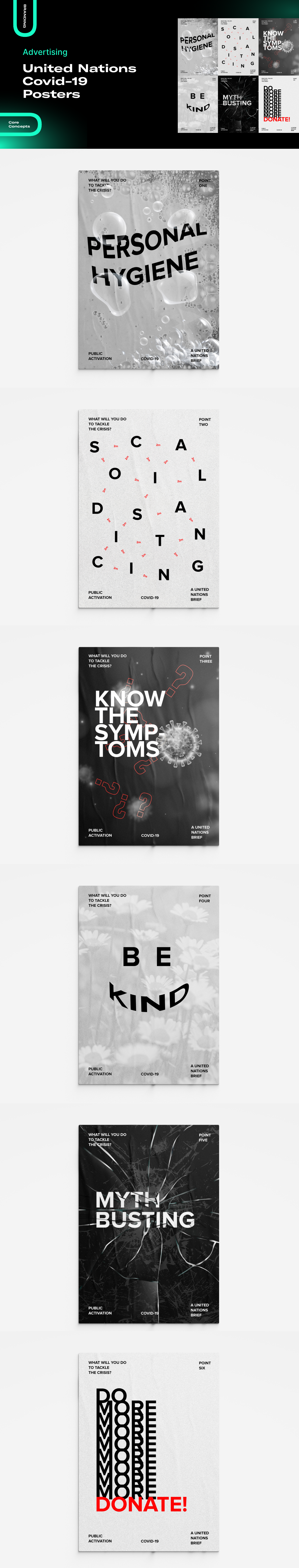 Portfolio Website covid posters scroll